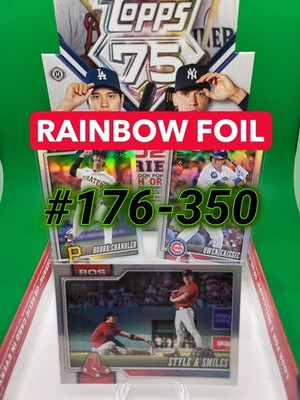 2026 Topps Series 1 Baseball - #176-350 Rainbow Foil Parallel - YOU PICK