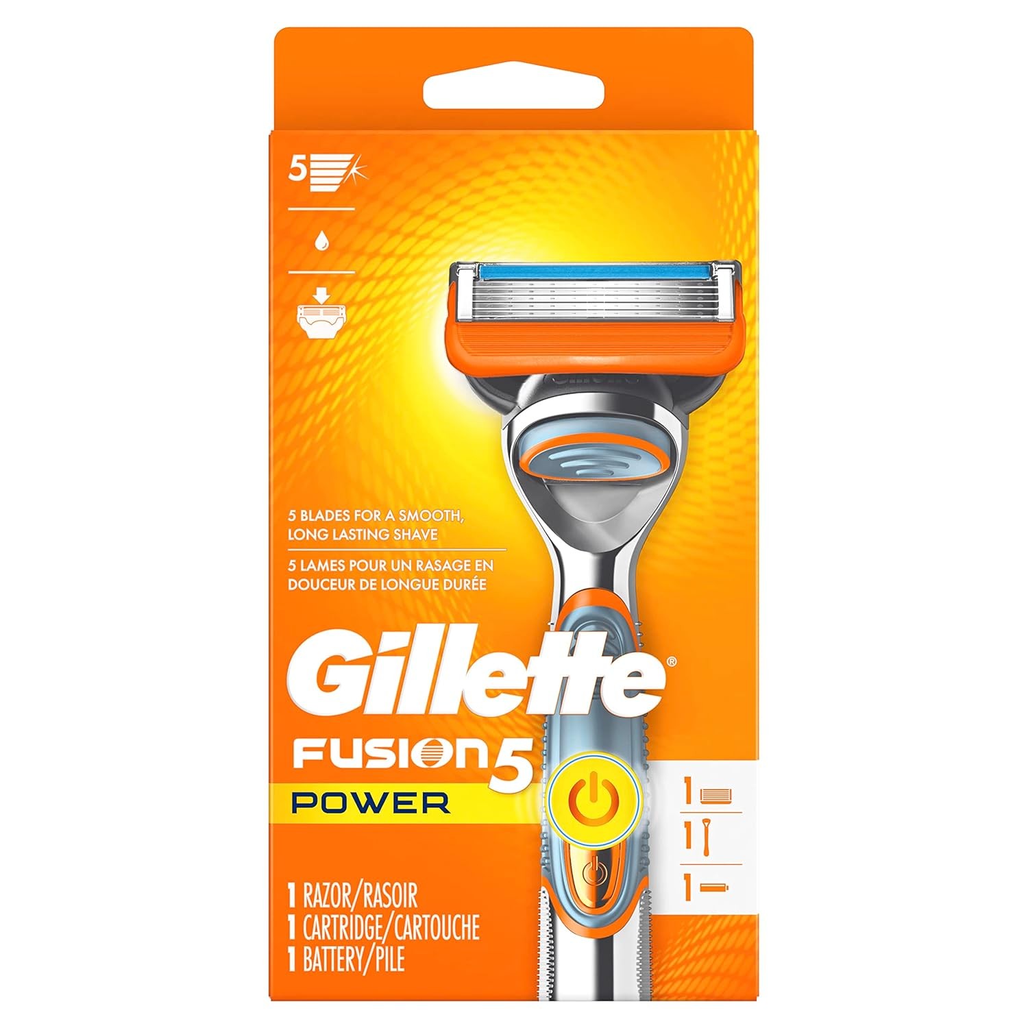 Gillette Fusion5 Power Razor for Men, 1 1 Count (Pack of 1) 
