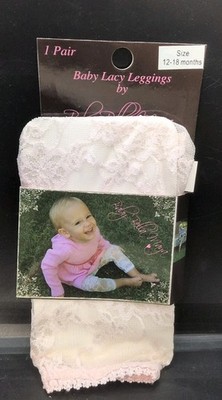 Pink Baby Bella Maya Baby Lacy Leggings Size 12-18 Months Brand New B448