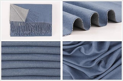 Women Scarf Thick Reversible Cashmere Long Warm Pashmina Winter Shawl Wrap - Picture 2 of 28