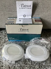 Patriot Lighting Low Profile Puck Light Plug In Open Box 2 in box, not three.