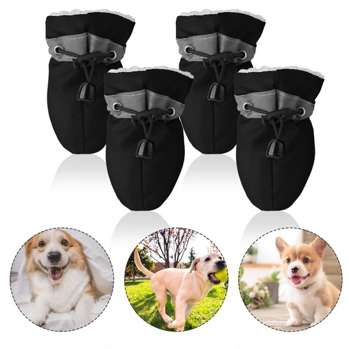 Pet Shoes Breathable Anti-Slip Small Dog Shoes Puppy Boots Paw Protective 4Pcs - Picture 24 of 34