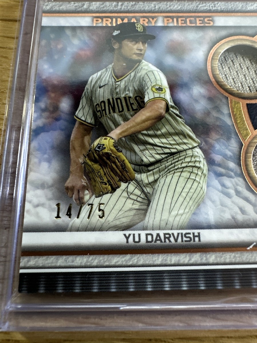 2023 Topps Museum Yu Darvish Primary Pieces Quad Relic #/75 Padres 