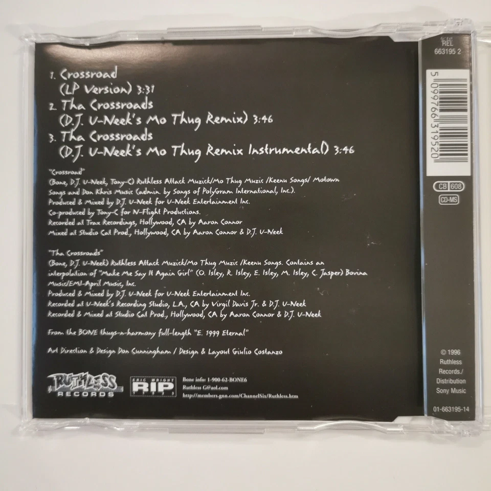 Bone Thugs-n-Harmony - Crossroads (1996) [3 Track Maxi-CD] Zustand Sehr Gut  - Bild 2 von 3