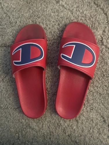 champion flip flops red