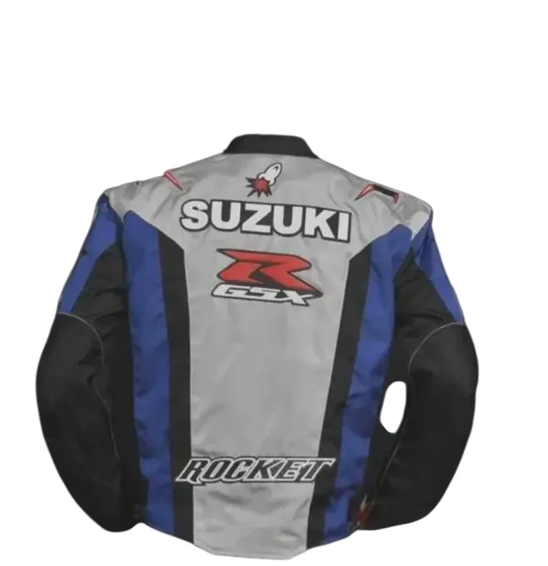 New Suzuki Motorbike Riding Jacket Textile Fabric Motorcycle Racing Biker Jacket - Image 2 of 3