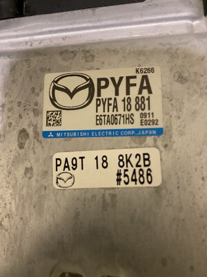 5/18.19 マイ様 Mazda CX-5 CX5 2020 2.5 Liter engine computer PYFA18881 PYFA 18
