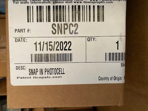 Unique - SNPC2 - Snap In Photo Cell (NEW)