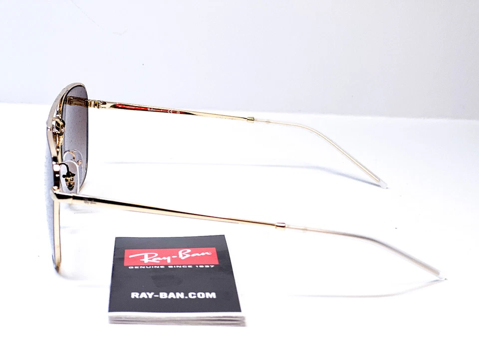 RAY BAN 3588 905513 braun auf gold Metall Unisex Sonnenbrille  Neu - Bild 4 von 4