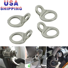 4 Tie-Down Tie Down Strap Rings For Motorcycle Dirt Bike ATV UTV Stainless Steel