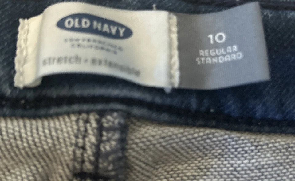 Old Navy Shorts Girls Size 10 Reg Denim Midi Blue - Image 3 of 3