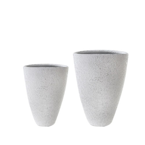 Casablanca Vase "Polar" weiss/silber,Keramik Höhe 40cm, Durchmesser 20cm 146119 - Bild 1 von 2