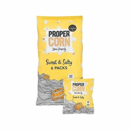 Propercorn Sweet & Salty Multipack 6 x 14g - (Pack of 2) - 第 1/1 張圖片
