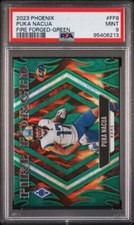 2023 Panini Phoenix Puka Nacua Fire Forged Green /25 PSA 9