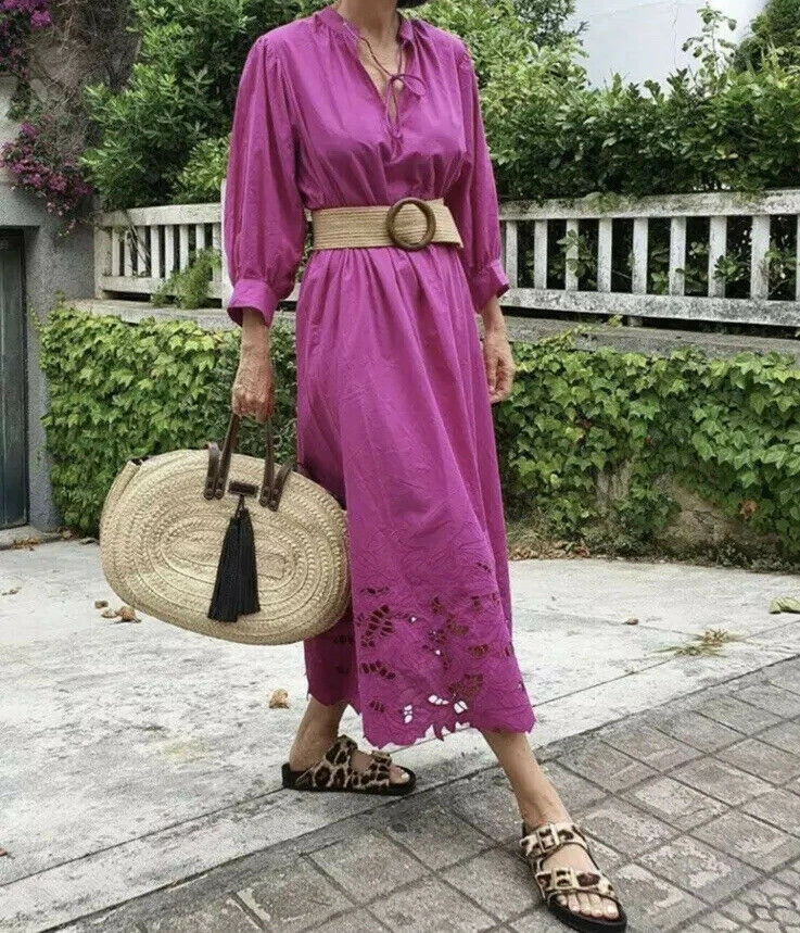 H&m clearance embroidered dress