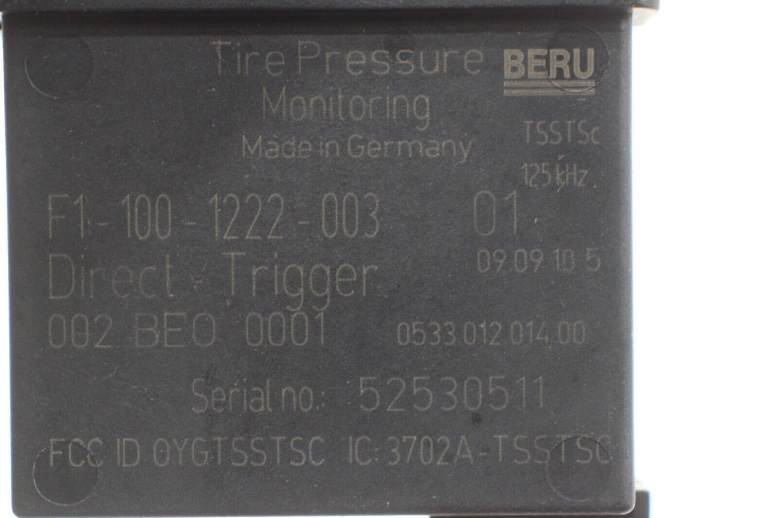 2010-19 ASTON MARTIN RAPIDE FRONT LEFT TIRE PRESSURE MONITORING MODULE TPMS OEM