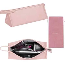 BAGCRAZY Pu Leather Travel Case PINK Compatible with Dyson Airwrap NEW
