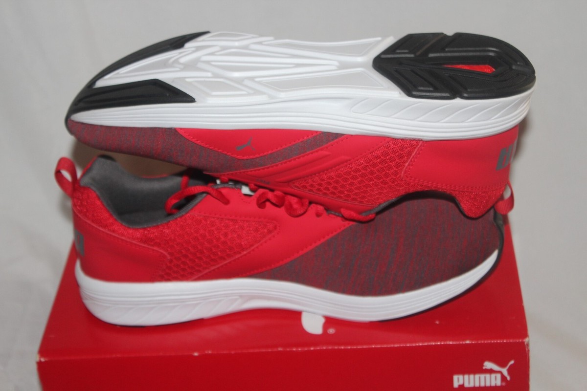 PUMA new Mens NRGY Comet Ribbon Red Iron Gate Shoes 190556 sz 10