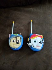 Spinmaster Paw Patrol Kid's Walkie Talkie Set - Marshall and Chase - Tested