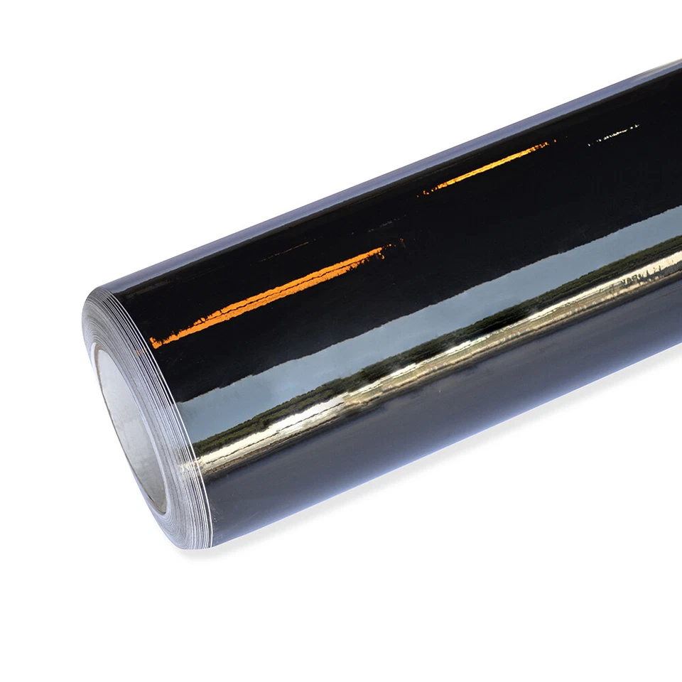 8,85€/m² Auto Folie Glanz Schwarz 2m x152cm Blasenfrei mit Luftkanäle - Bild 3 von 3