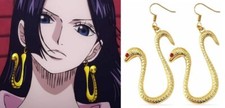 one piece anime manga boa hancock earrings ear ring cosplay hebi snake