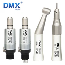 MacDent Dental Slow Low Speed Handpiece Straight Contra Angle Air Motor 4/2Holes