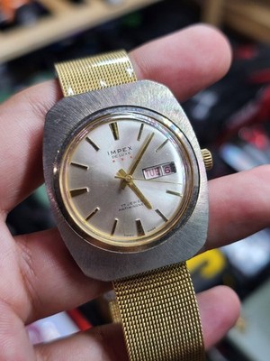 IMPEX De Luxe 17 Jewels Antimagnetic Watch Day-date Complication, New Bracelet 