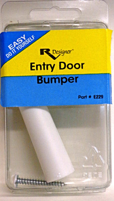 RV Designer E229 Entry Door Bumper White 2 7/8'' RV Camper LC
