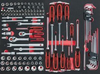 "Ks Tools 1/4\"+3/8“ Scs SteckschlüSsel-Satz, 118-Tlg In 1/1 Systemeinlage"