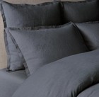 Restoration Hardware ITALIAN HERITAGE WASHED LINEN DUVET COVER Indigo Blue King