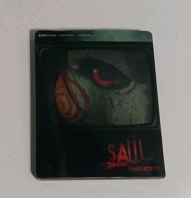 Saw Unrated Lionsgate OOP Steelbook 4K UHD + Blu-ray Digital Slip Minor Damage