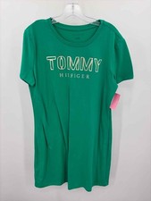 Pre-Owned Tommy Hilfiger Green Size Large Short Short Sleeve Dress