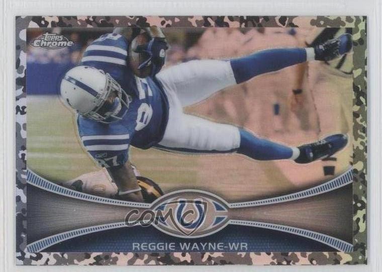 2012 Topps Chrome Camo Refractor 233/499 Reggie Wayne #190 0s3
