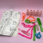 Vintage Mattel 1978 Quick Curl Barbie Beauty Center Accessories & Manual