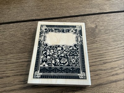 Stampin' Up! Ex Libris Wood Mount Stamp Big 6''x4.5'' Background