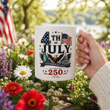 4th of July Mug 250 Years Independence Day Gi...
