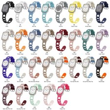 Women Strap Breathable Silicone Band for Apple Watch 11 10 9 8 7 6 5 4 SE 3 2 1