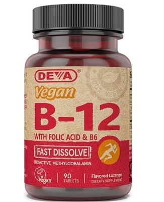 Vegan B-12, Fast-Dissolve, 2,500 mcg, 90 Tablets