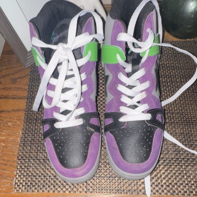 A Bathing Ape BAPE STA High Top Colorblock Purple Black Green Orange Sneakers