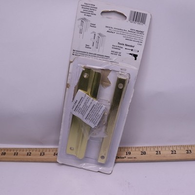 Prime-Line Defender Security Constructed Latch Shield Bright Brass Steel 6''