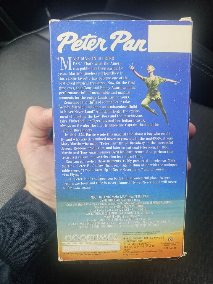 Peter Pan (VHS, 1990) Good times home Video Foto 4 de 4