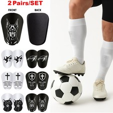 2 Pairs Soccer Shin Guards Lightweight Protective Pads for Kids Youth Adults