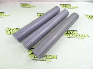 3PCS OF PURPLE RADEL R 5500 MACHINABLE PLASTIC ROUND STOCK 1 1/2" X 10"