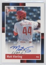 2022 Panini Donruss Retro 1988 Signatures Matt Vierling #R88S-MV Auto 0su2