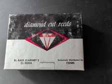 Vintage La Voz Diamond Cut Bb Bass Clarinet Reeds 2 Sealed Box 25 NOS Conn