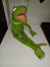 Vintage 1976 Fisher Price KERMIT the FROG plush Jim HENSON poseable Soft Toy VGC