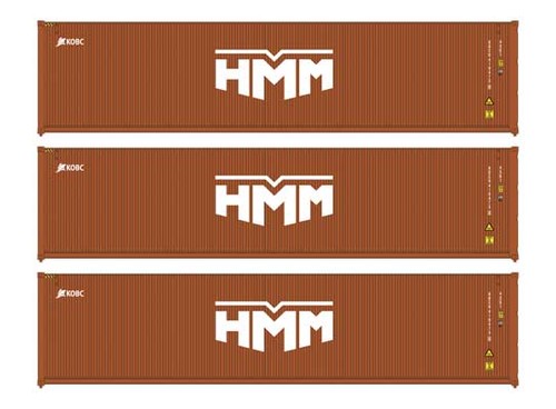 Walthers SceneMaster 949-18256 HO 40' Contenedor Corr 3 Pack HMM | Zustand: Nuevo
