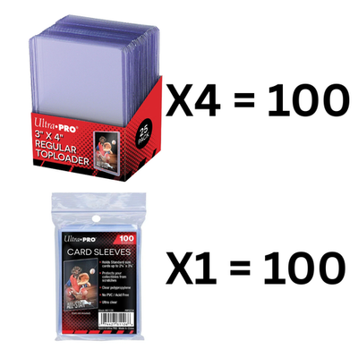#ad Ultra PRO 3quot; x 4quot; Regular 100 Toploaders amp; 100 Sleeves Pokemon Magic Sports $27.99