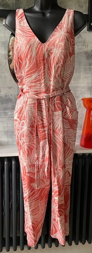 Monsoon linen mix jumpsuit size 12