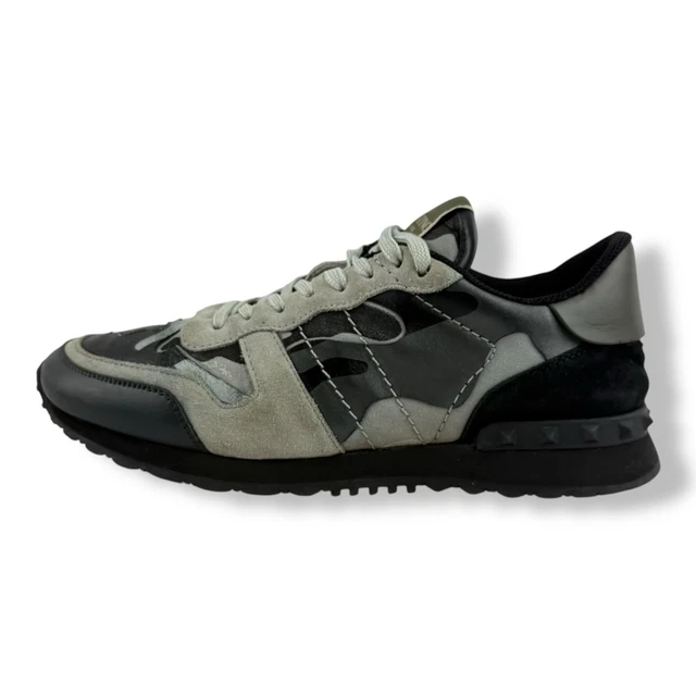 VALENTINO Rockrunner Grey/Black Men’s Trainers Size UK 7 EU 41